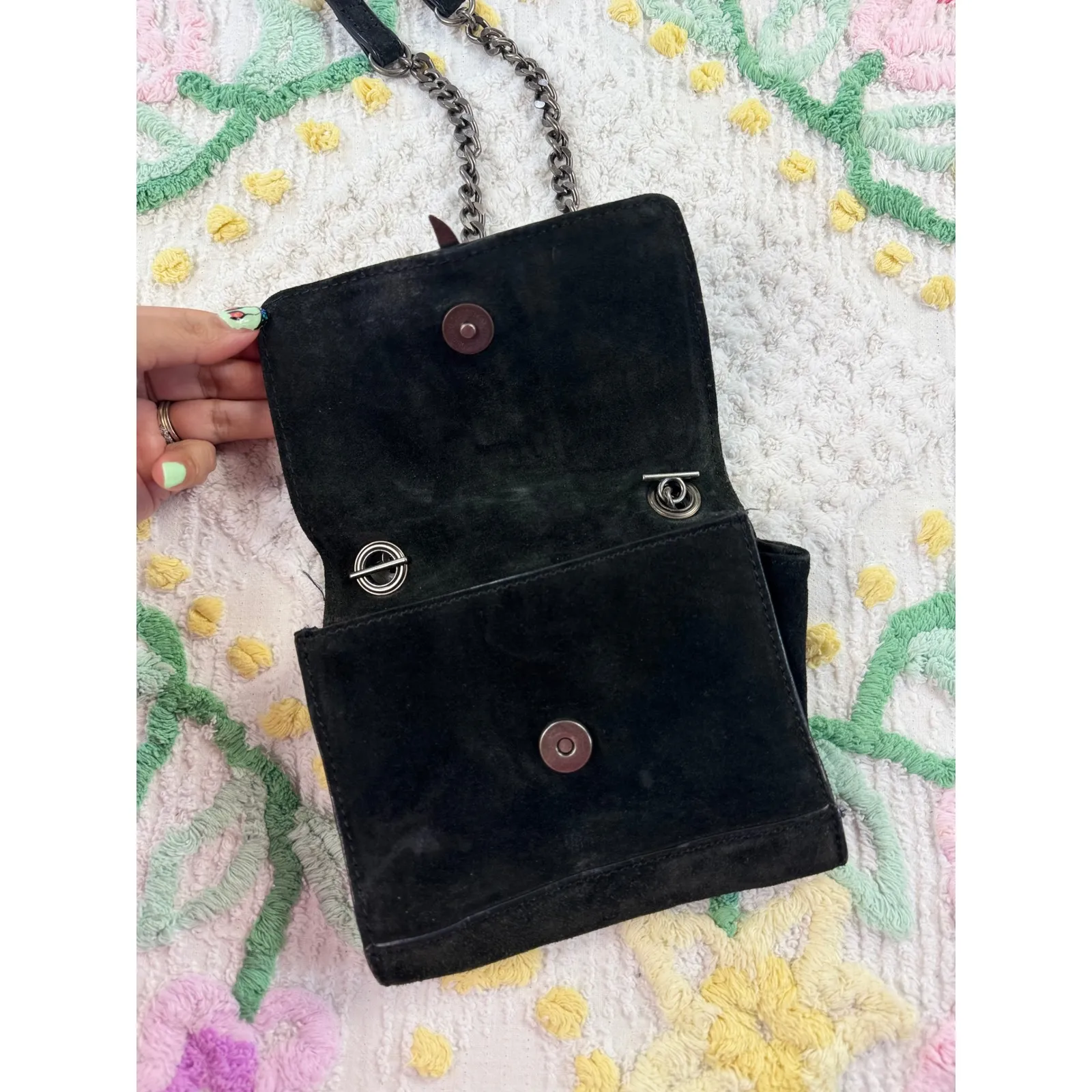 ZARA WOMAN cowhide leather  Chain Shoulder Bag Evening‎ Crossbody - Image 3