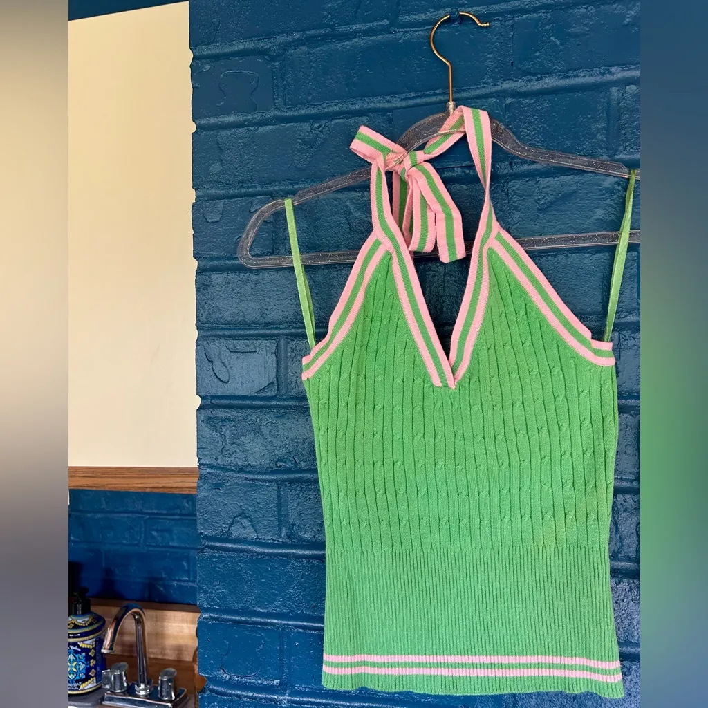 It's Our Time Green Ribbed‎ Sleeveless Tank Top - Image 11