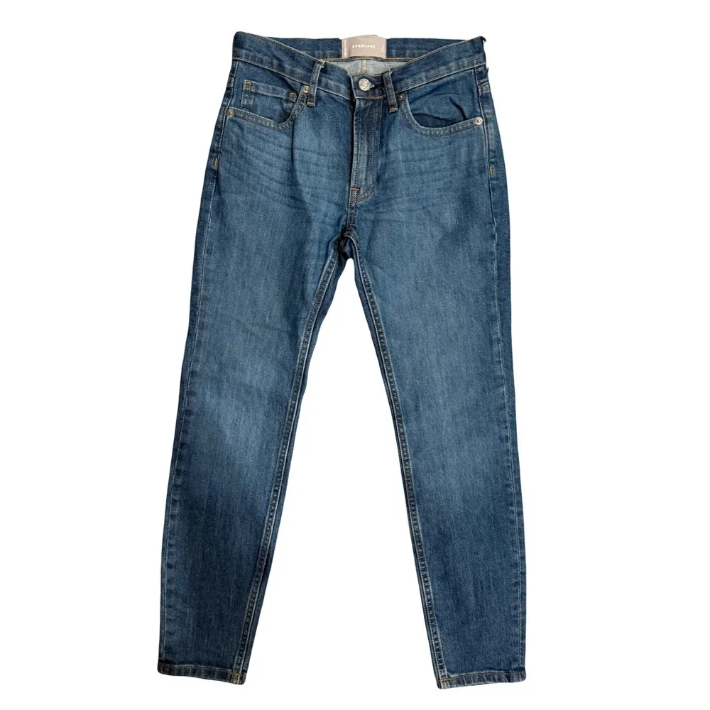 Everlane Ankle Jeans Size 25 Low Rise Medium Blue Wash - Image 3