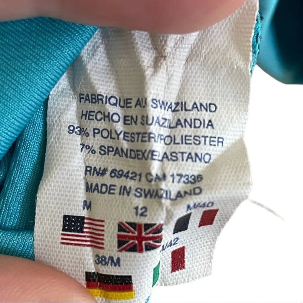 Reebok  Women’s Play Dry Blue and Navy Panel Shirt Jacket - Image 5