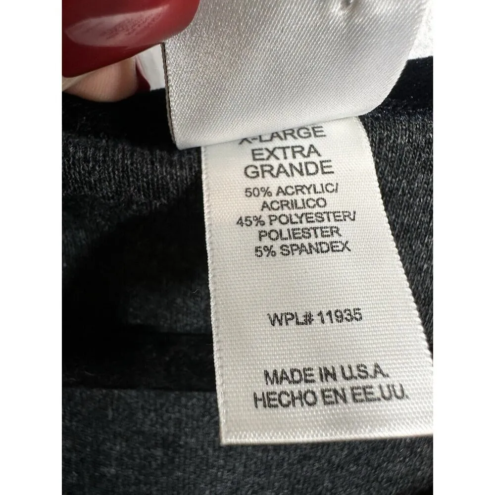 MATERNITY MOTHERHOOD DRESS BLACK VELVET/GRAY TIE BACK LONG MODEST SIZE XL - Image 4