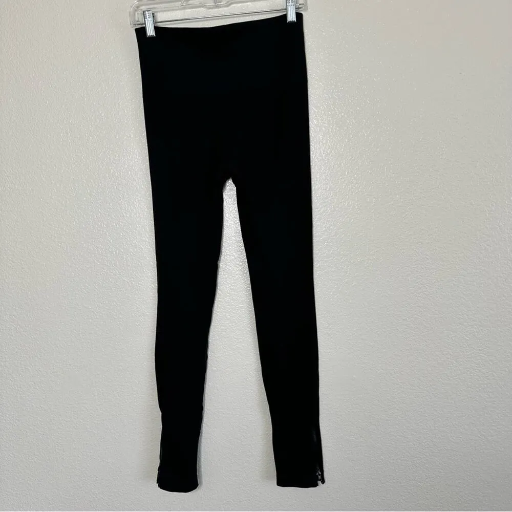 Spanx Black Pullon Stretchy Pants Ankle Zipper Medium - Image 4