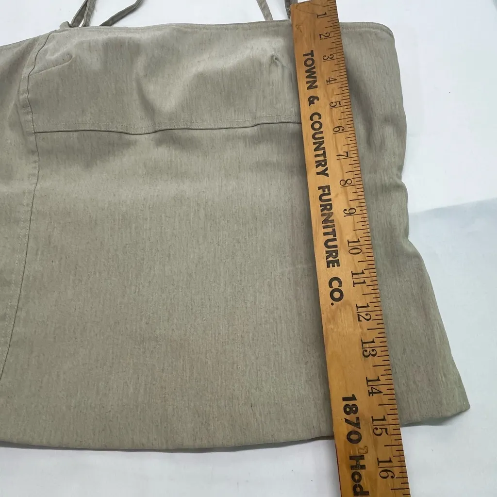 MB‎ DESIGNS BY MBJC CROP TOP WOMEN KHAKI GREEN HUE SZ LG PREOWNED LIKE NEW - Image 10