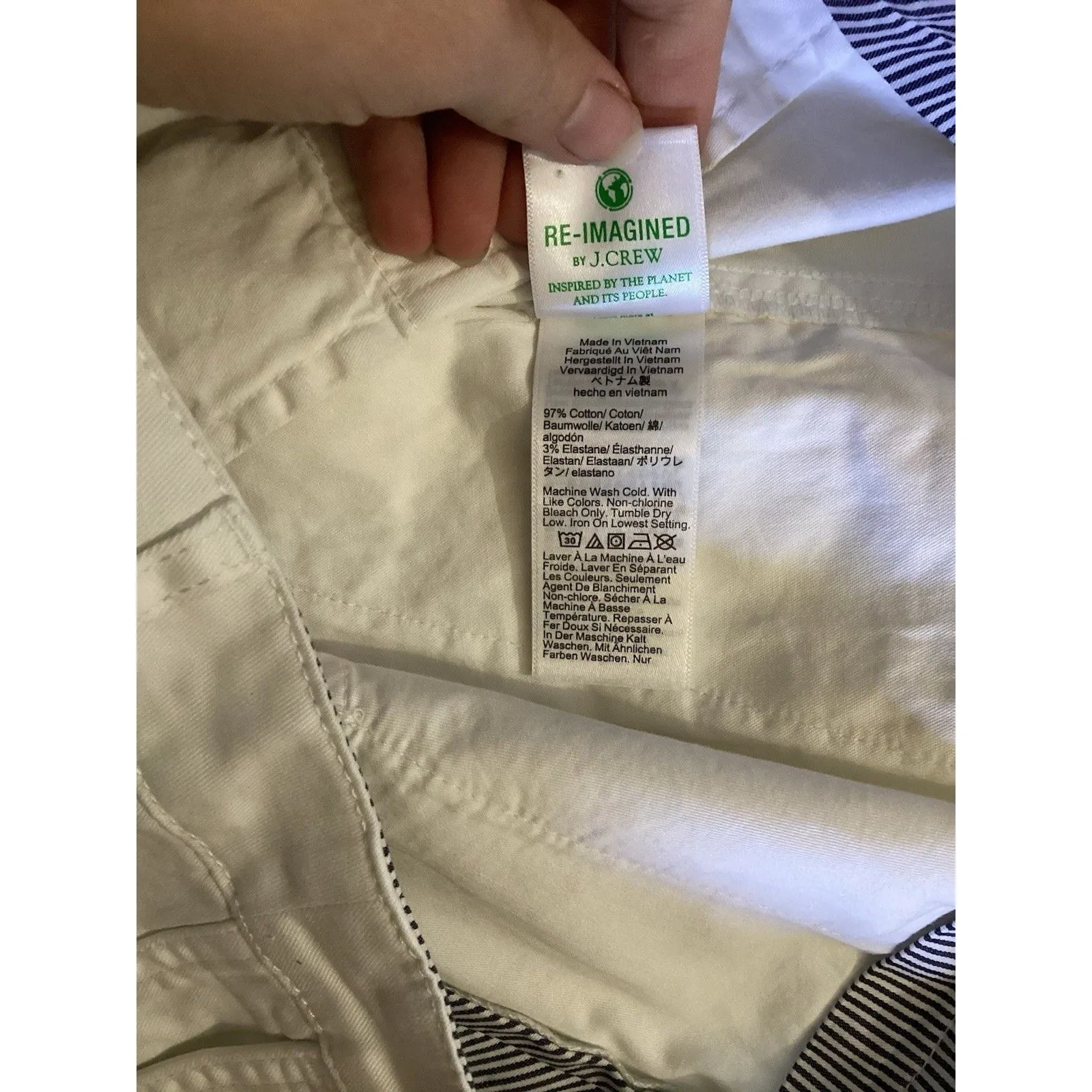 J. Crew 9” Pleated Heritage Chino Womens Shorts White 10 - Image 7