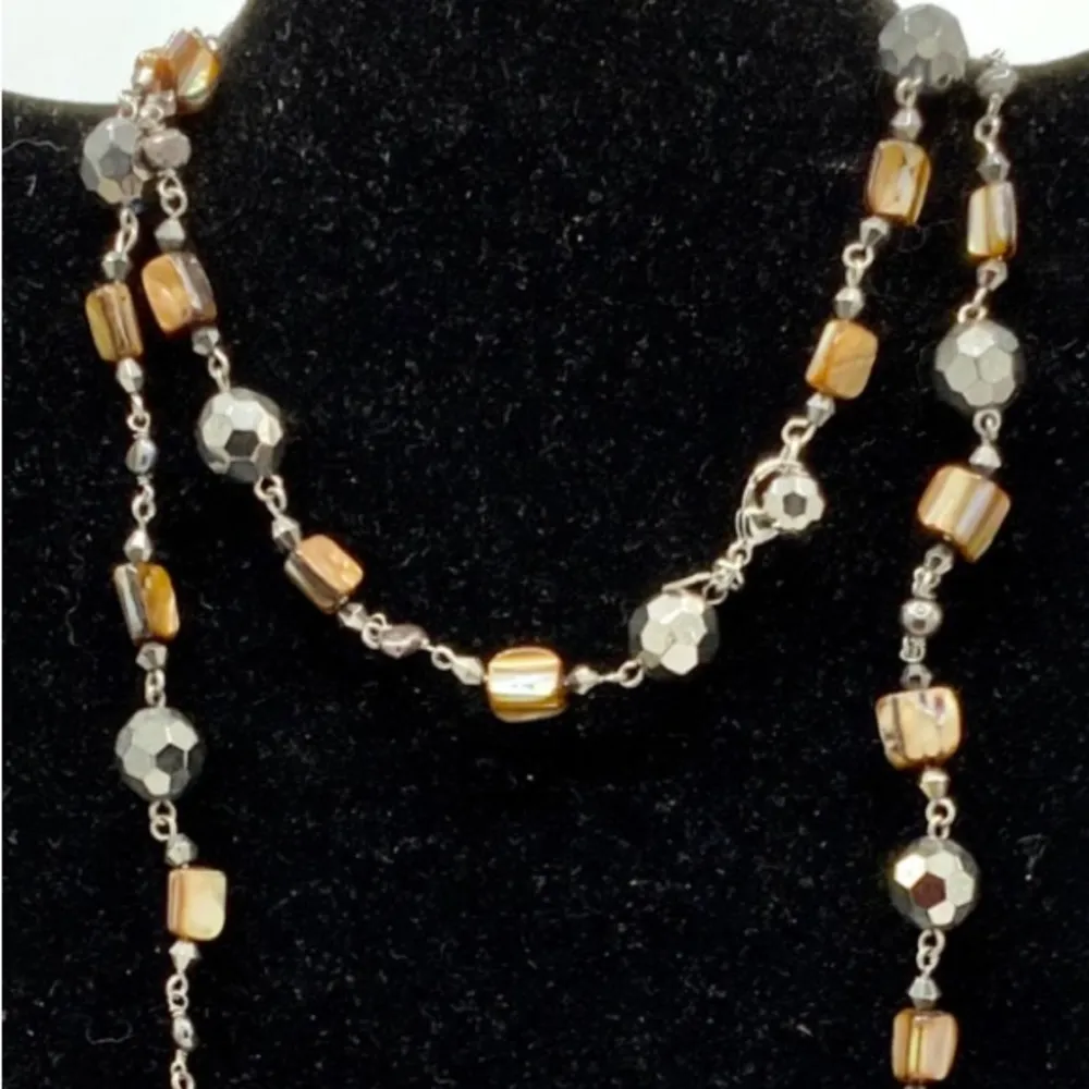 Abalone beads and beads necklace by Cookie Lee Gold - Image 2