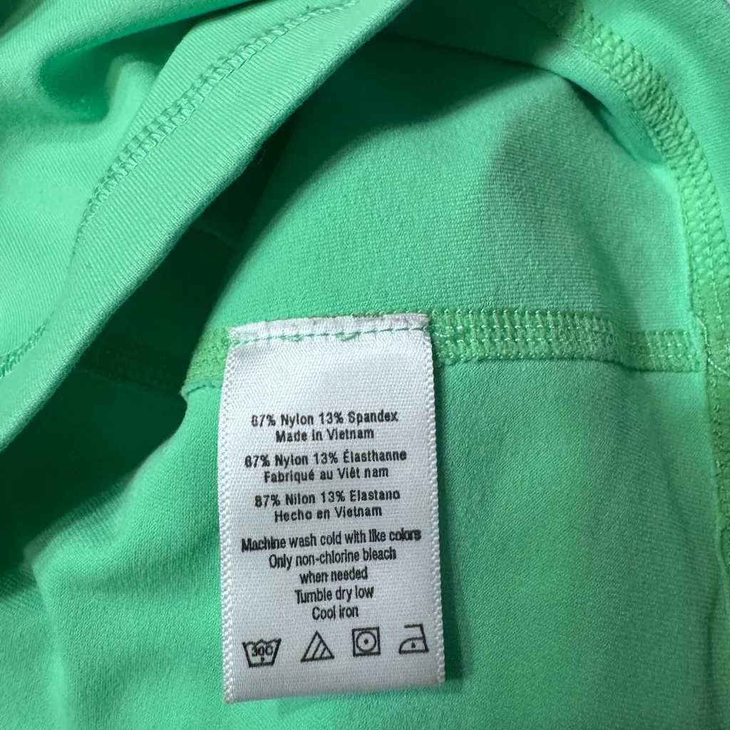 ALO Yoga Green Racerback Tank Top with Built in Bra - Image 5