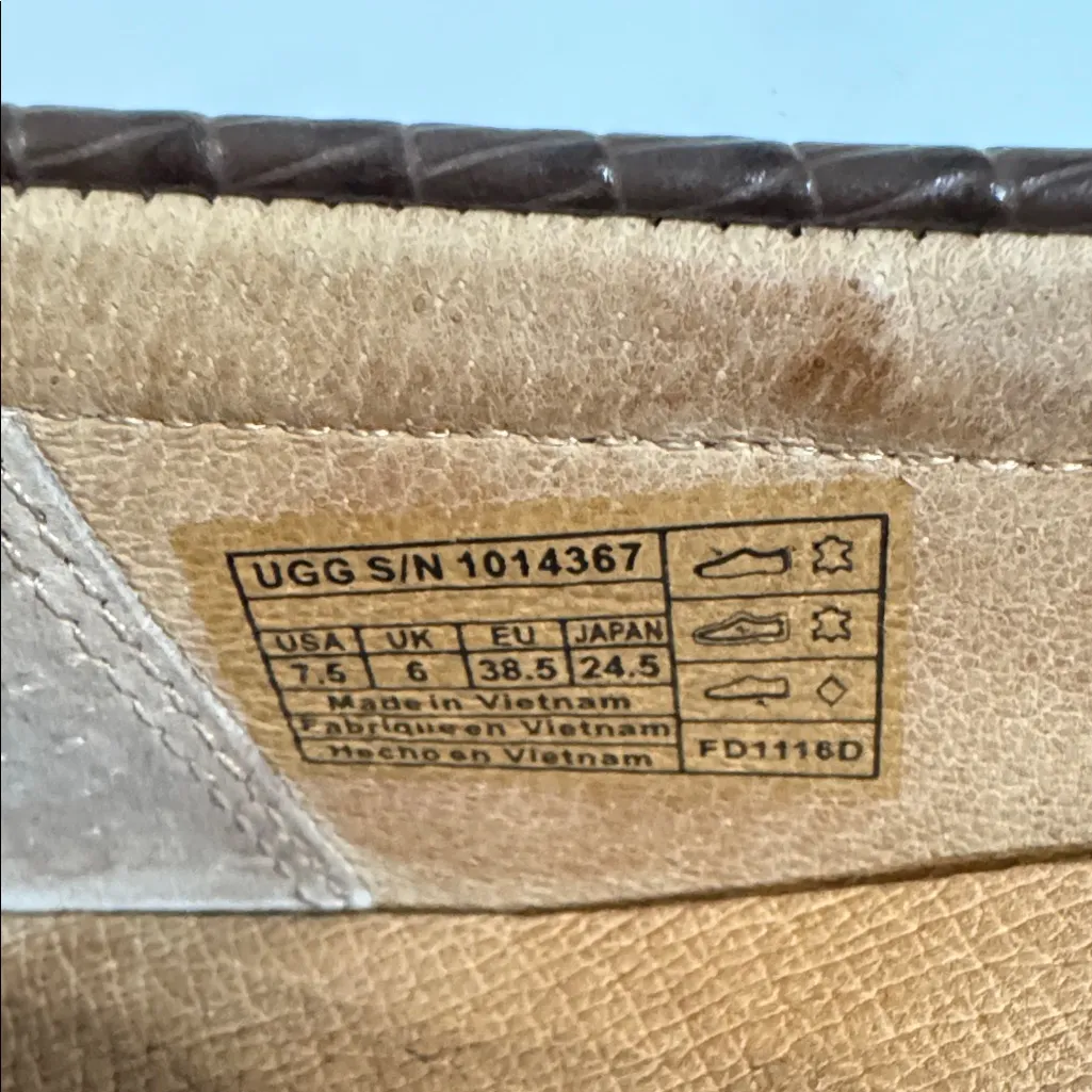 UGG Tan and Brown Suede Loafers - Image 10