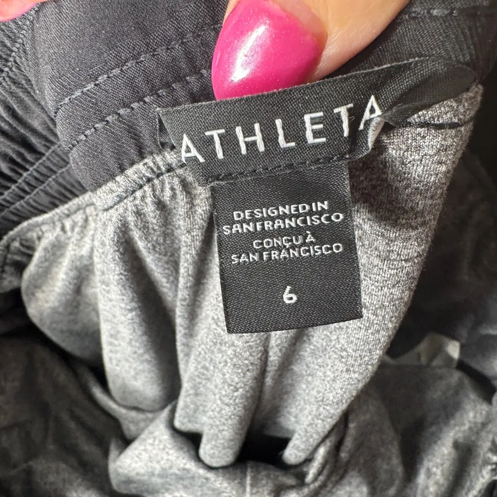 ATHLETA Brooklyn Lined‎ Camo Joggers Black/Gray Size 6 - Image 7