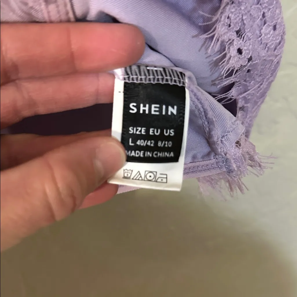 SHEIN Lilac Lace Bandeau 4 - Image 2