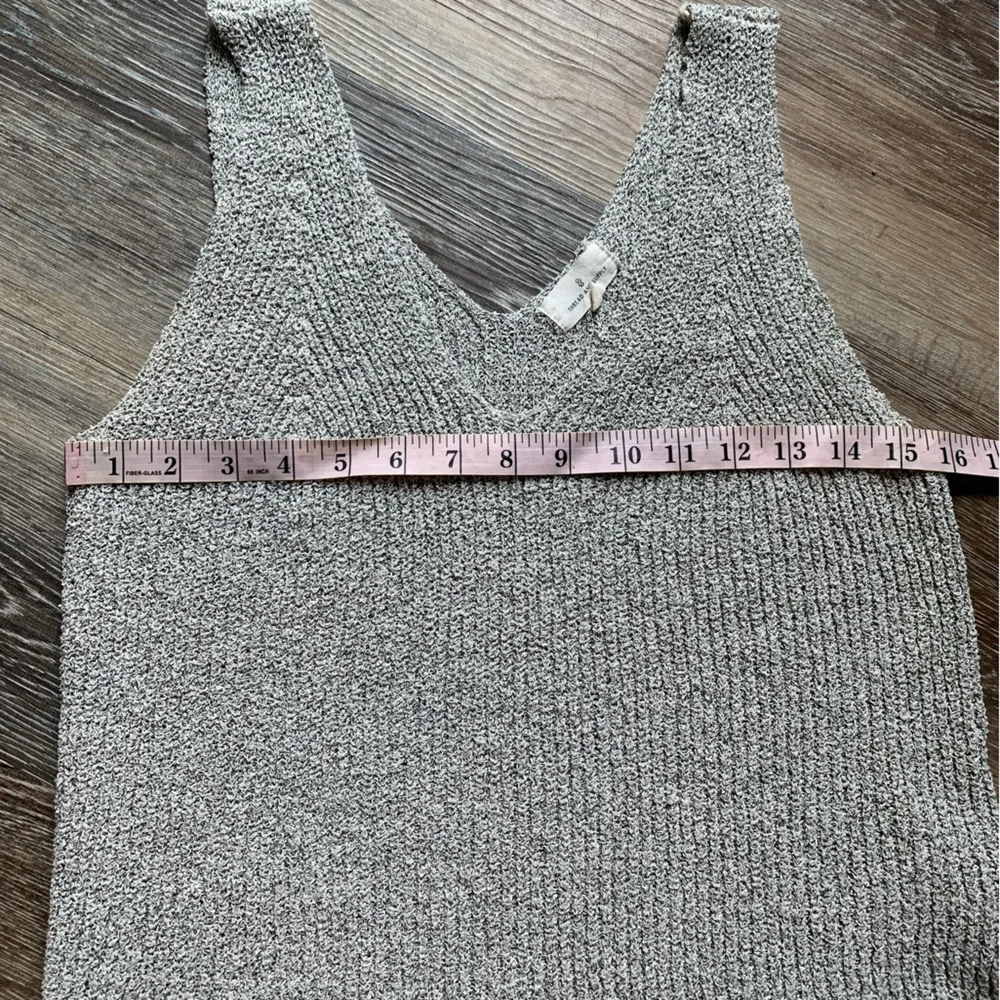 Thread & Supply Light Gray Knit Tank Top S - Image 4