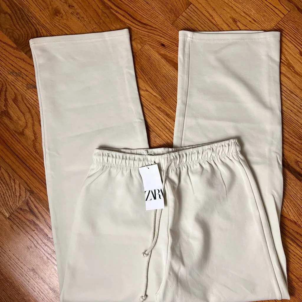 Zara Taupe Joggers NWT - Image 2