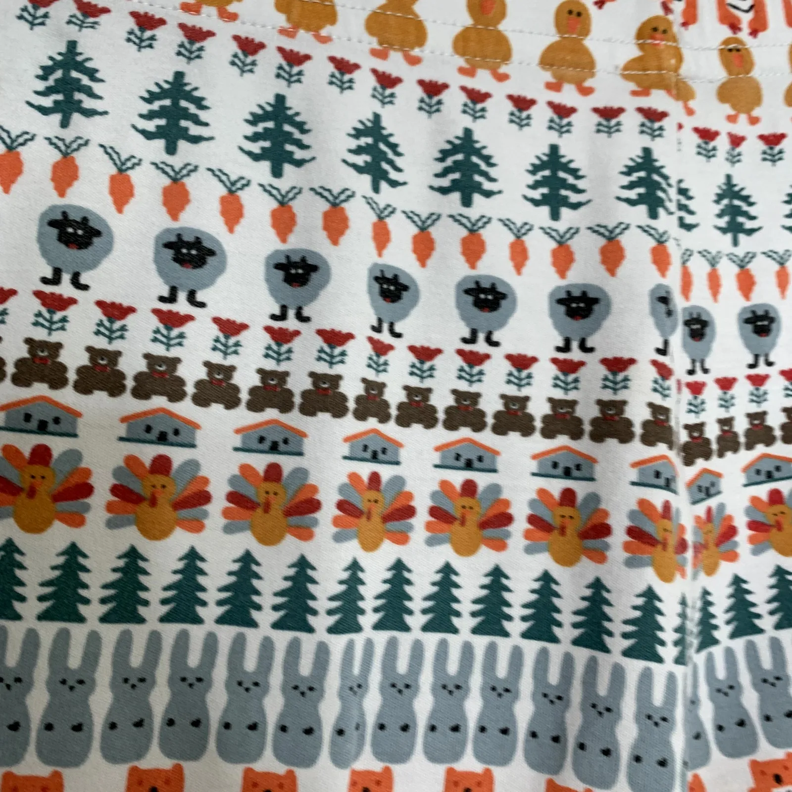 Roller Rabbit Bands Weave Pajamas Womens Large Creature Print - Image 9