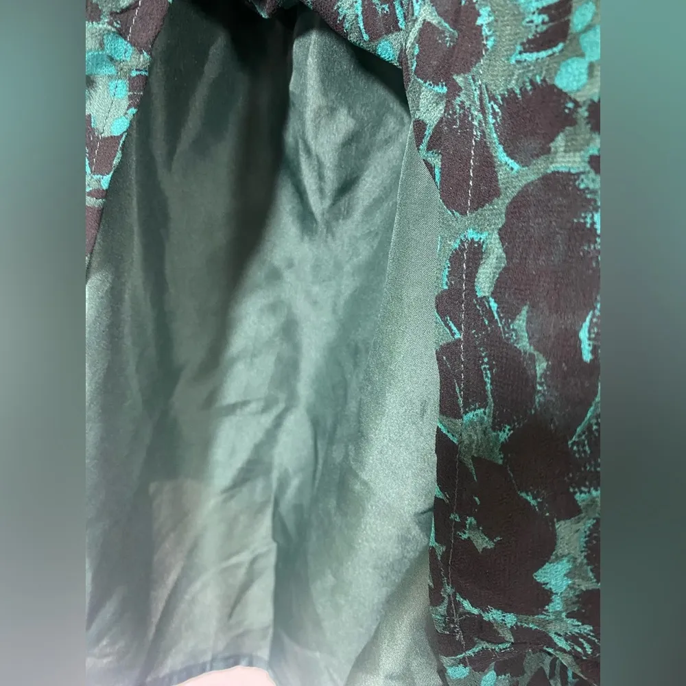 Isabel Maternity by Ingrid & Isa Women’s L teal & black Flowy sheer sleeves top Size undefined - Image 6