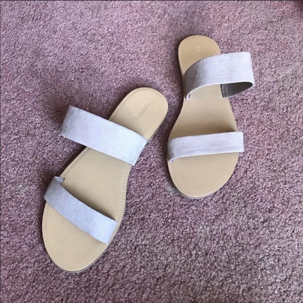 ✨F21 Faux Suede Strappy Flat Sandals✨ - Image 4