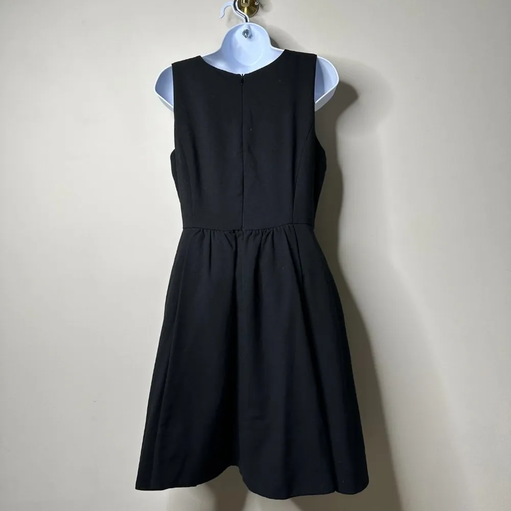 ZARA Basic Black Thick Sleeveless A Line Dress Women's Medium - Image 4