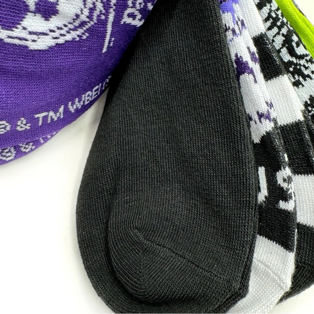 Beetlejuice Womens No Show Socks 80s Halloween Movie Film Lydia Deetz Fun Gift Purple - Image 5