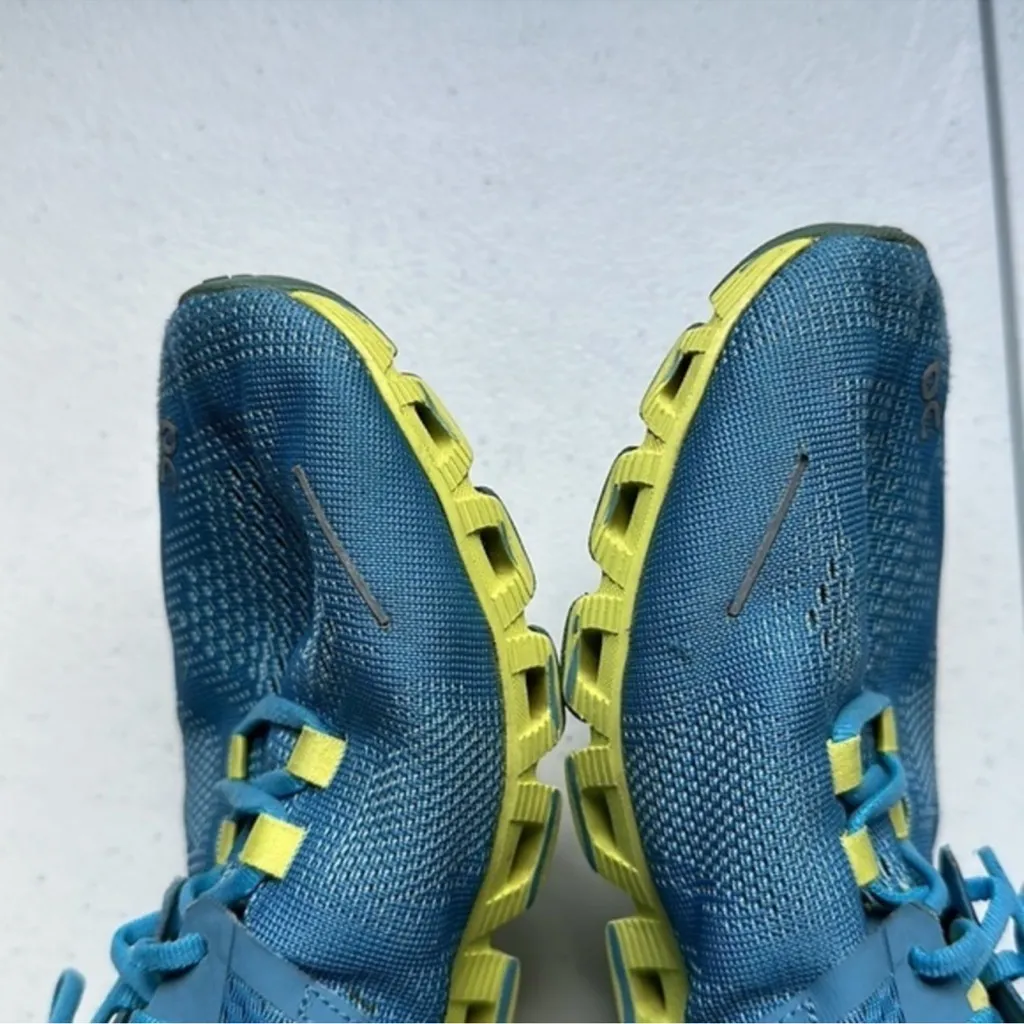 ON Cloud X‎ Running Sneakers Niagara/Lime Size 9.5 - Image 7