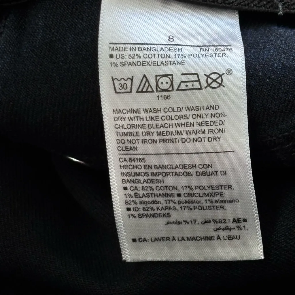 Old Navy Ankle Leggings pull-on style and hidden tummy-shaping panel Size 8 - Image 7