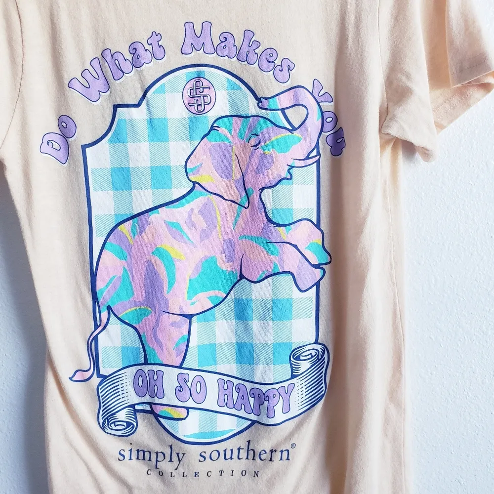 Simply Southern Short Sleeve Make you happy T-Shirt - Image 2