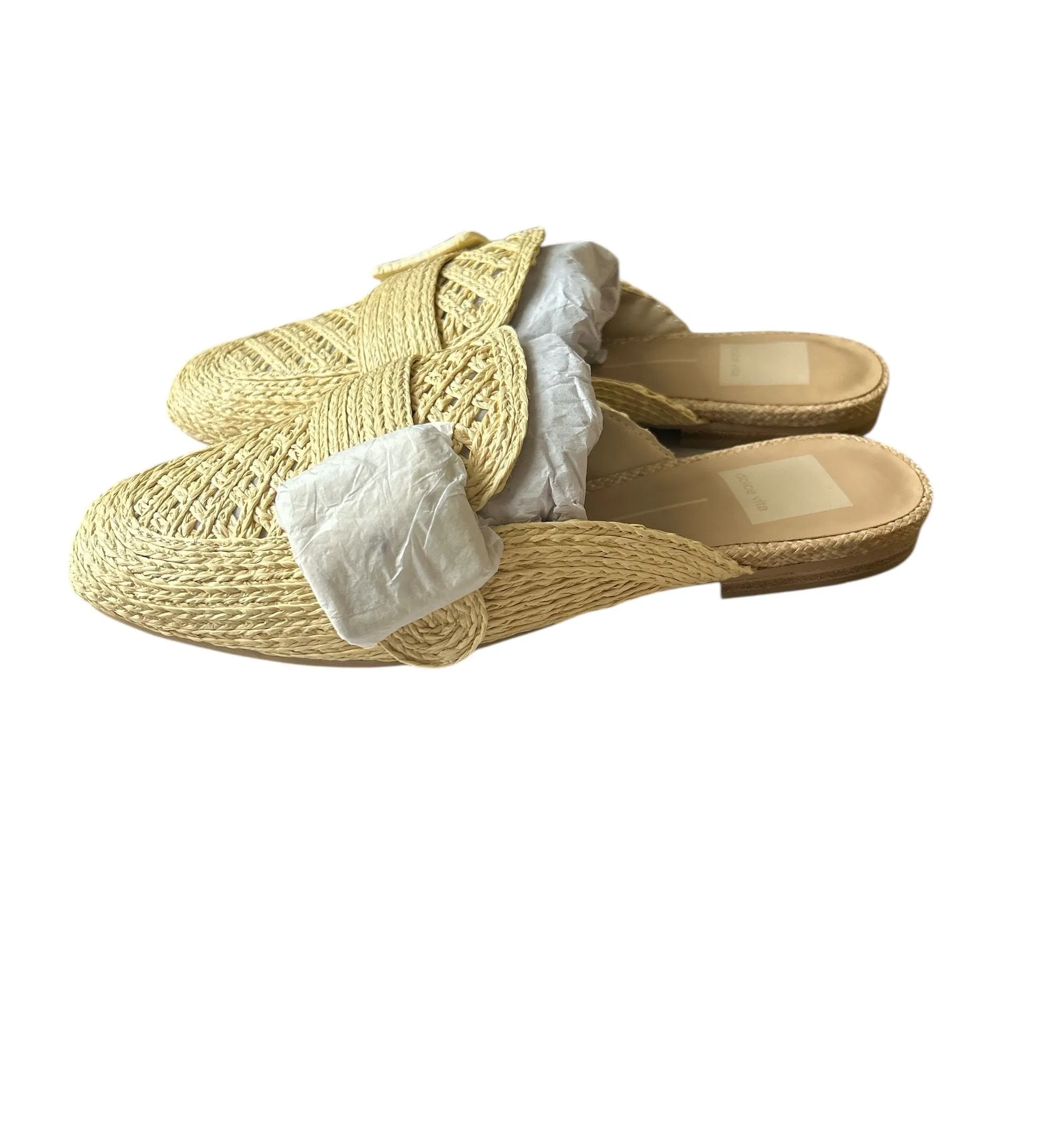 Dolce Vita Women's Sianna Raffia Mules Brown Size 6.5 - Image 3