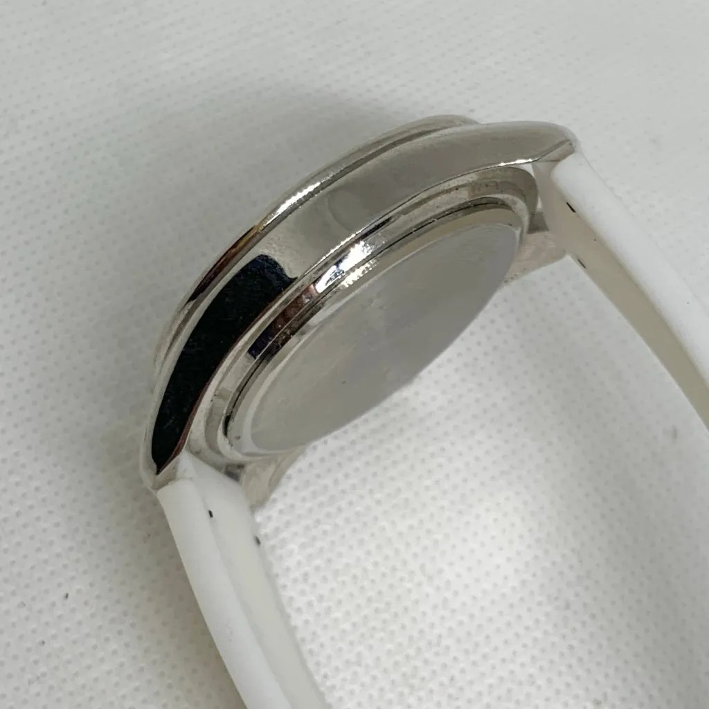 Vernier women’s watch silver tone rhinestones 40mm quartz analog Roman running - Image 10