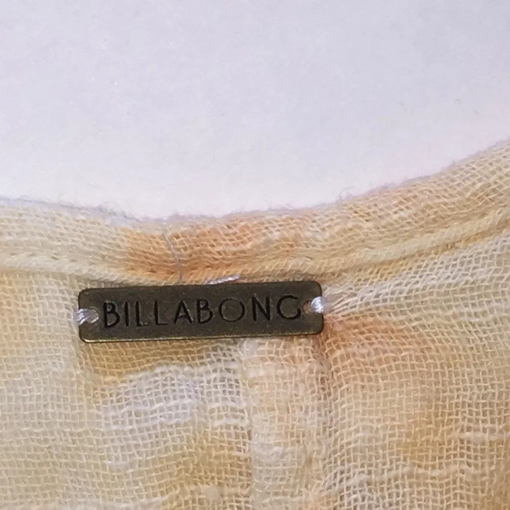 Billabong tie dye asymmetry fringe cover-up dress surf style - Image 2