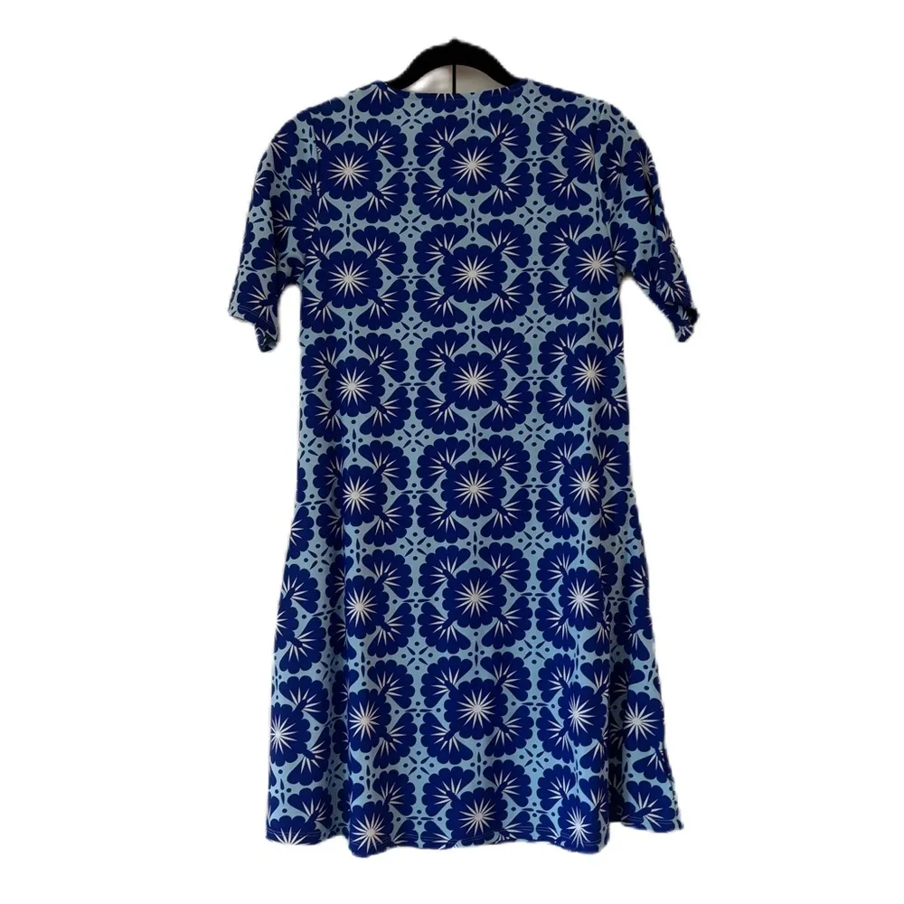 All For Color Starburst Blue Sun Protection Floral Dress Size Small Tee‎ Shirt - Image 13