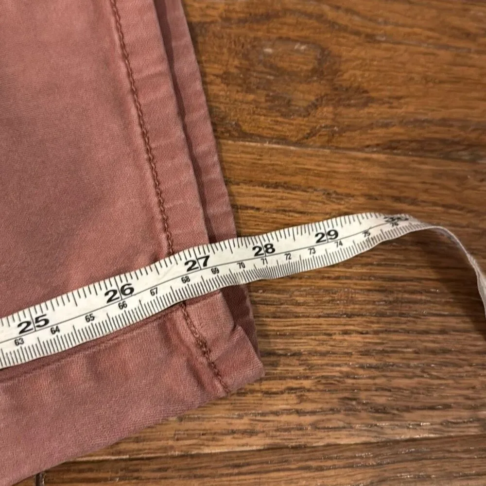 Joie Mauve orange wide leg seam front chino pant 8 - Image 6