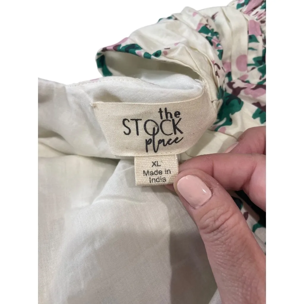 The Stock Place Floral Dress Pink Size XL - Image 3