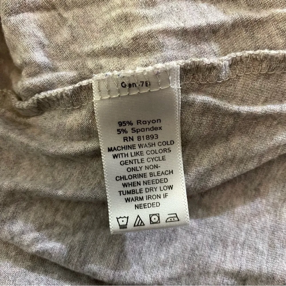 H by Halston Hi-Low Midi T-Shirt Dress Gray Heather MP - Image 4