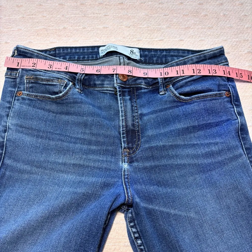Abercrombie&Fitch Straight Mid Rise Jeans Size 8R W29 L31 - Image 5