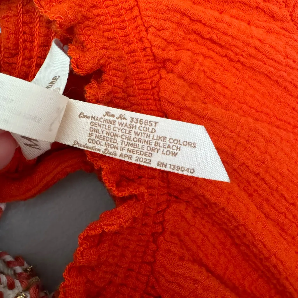 Matilda Jane Enchanted Garden tank orange‎ size L - Image 4