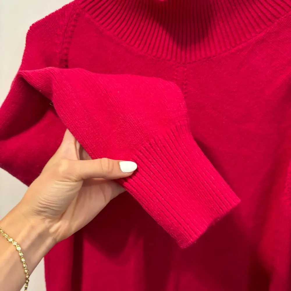 Anthropologie Maeve Crystal Mock Neck Sweater Pink - Image 6