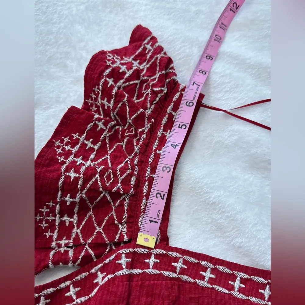 Knox Rose Red Embellished Fit and Flare Midi Skirt - Image 8