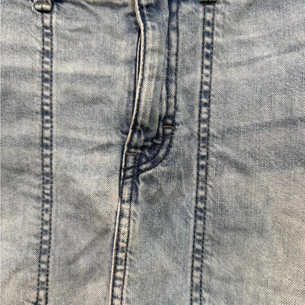 Free People Light Blue Denim Mini Skirt - Image 2