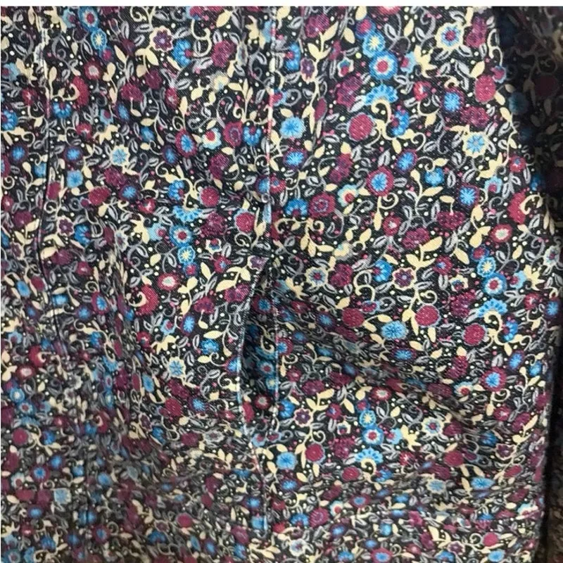 Christopher & Banks Black Floral Jacket Size Small - Image 3