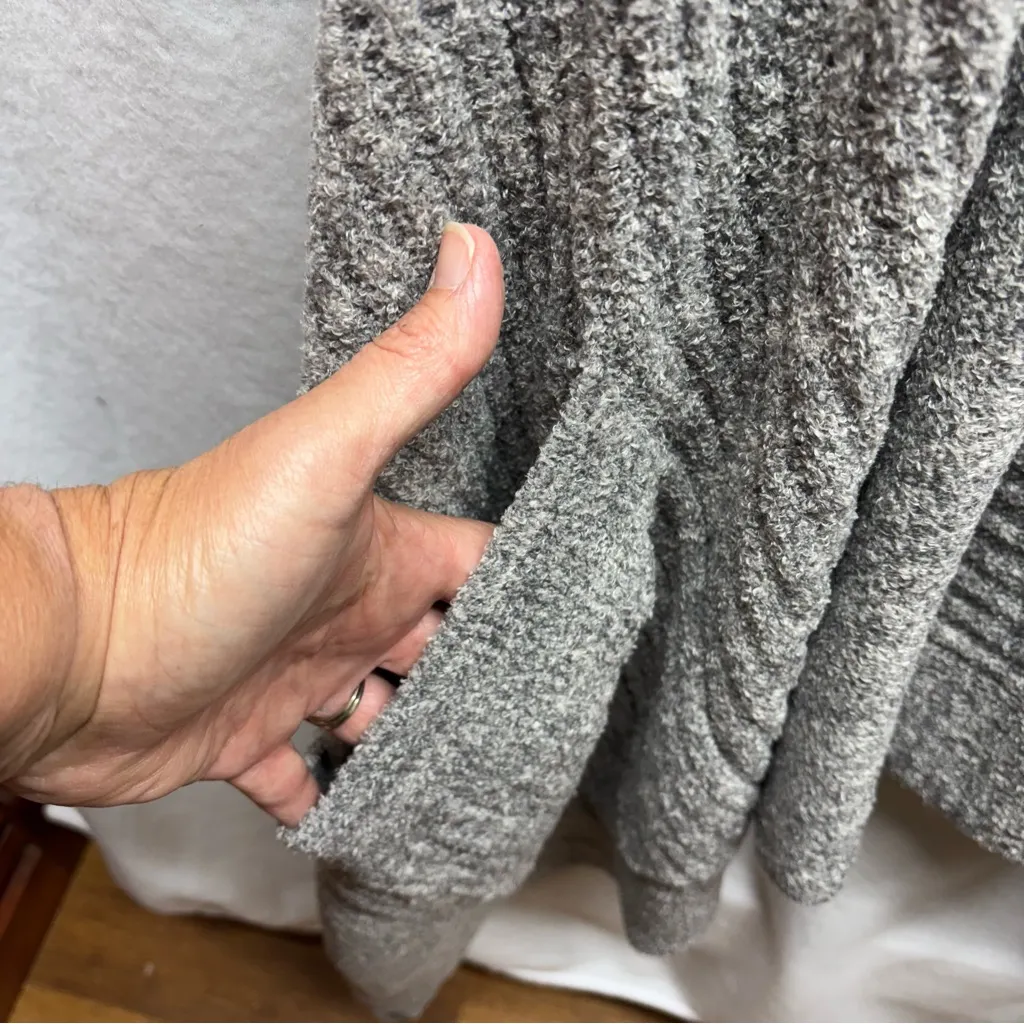 Barefoot Dreams Heathered Gray‎ Open-Front Cardigan - Image 3