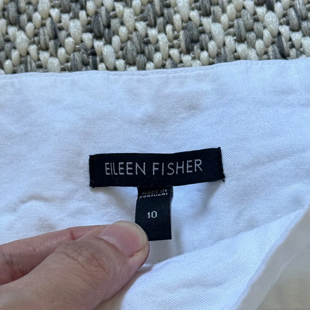 Eileen Fisher Linen Blend Pants Size 10 Women Casual Comfort Lightweight Beach - Image 4