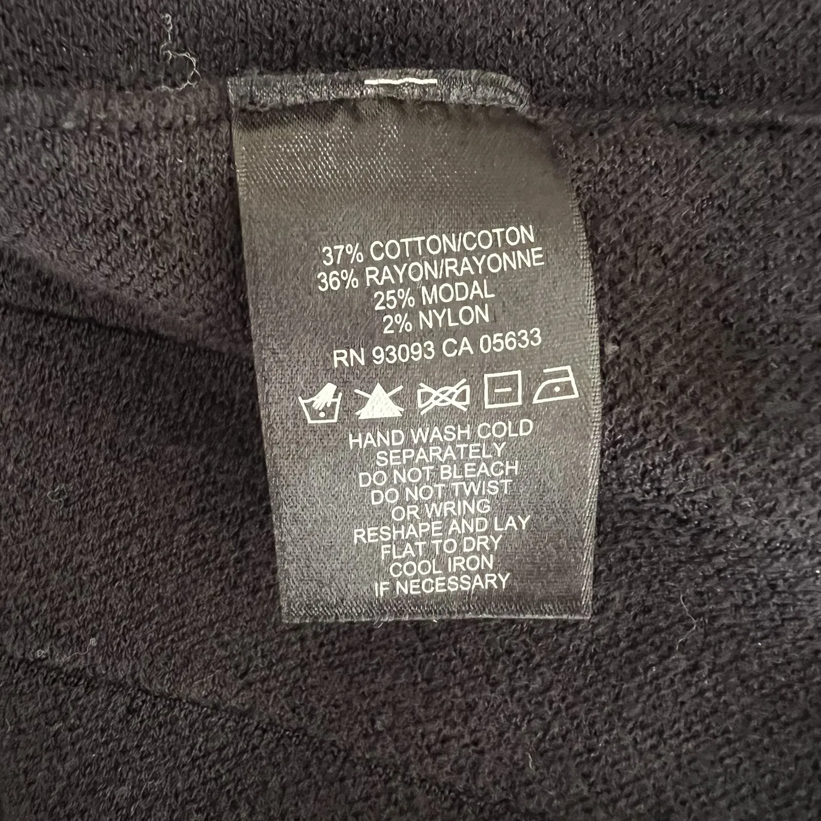 Nic + Zoe Black Knit Fit & Flare‎ Sleeveless Dress Ribbed Minimalist Goth LBD - Image 7