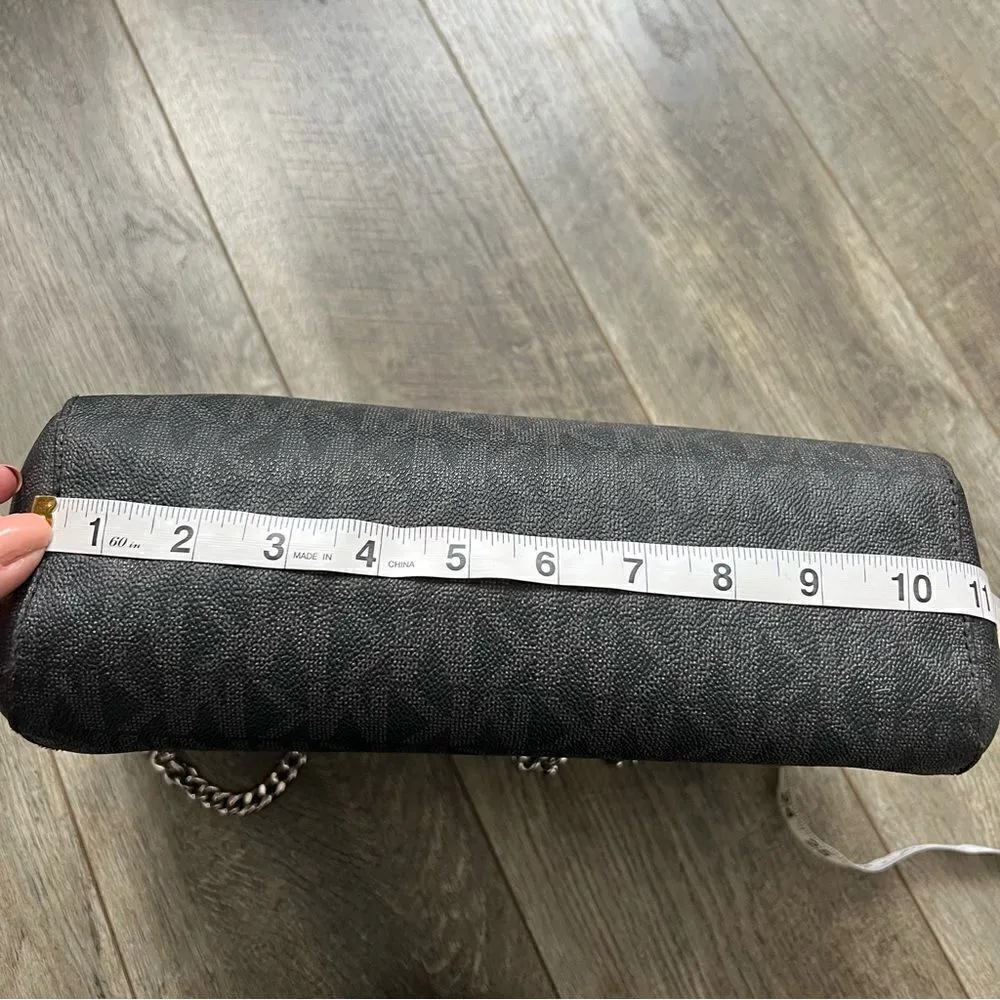 MICHAEL KORS Chain Signature Leather Jet Set Travel Shoulder Tote Bag Monogram - Image 9