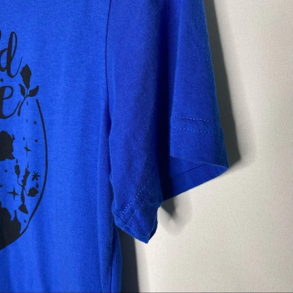 Beauty & The Beast Short Sleeve Graphic Tee Blue - Image 3