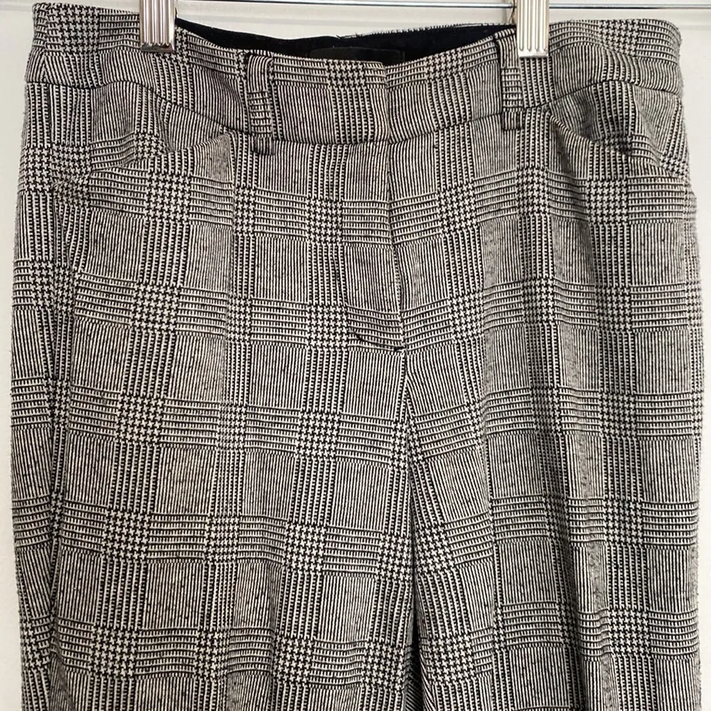 Express plaid grey and black dress pants trousers size 0R skinny mid rise - Image 2