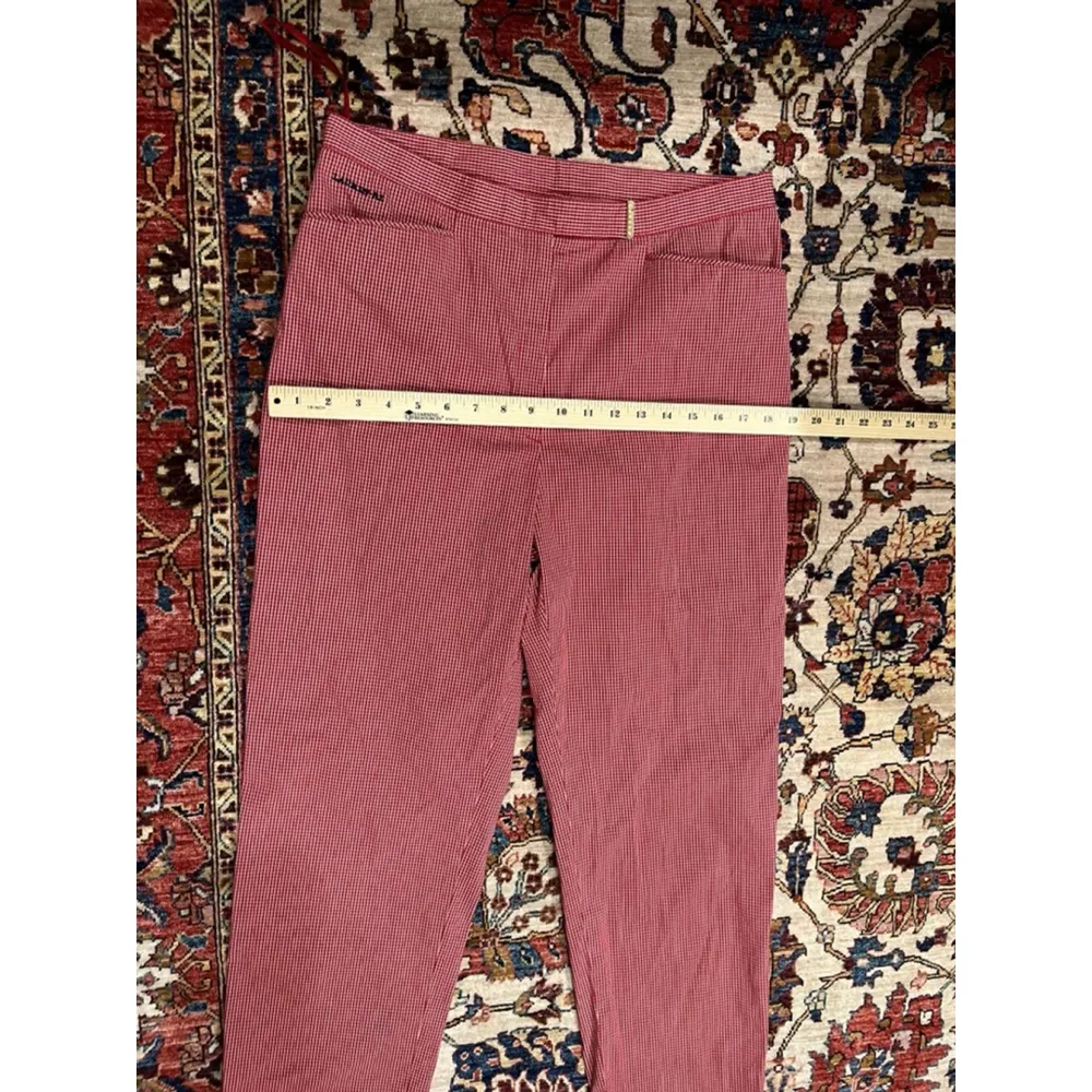 Women’s Lauren Ralph Lauren Red and White Gingham Picnic Blanket Preppy Trouser - Image 5