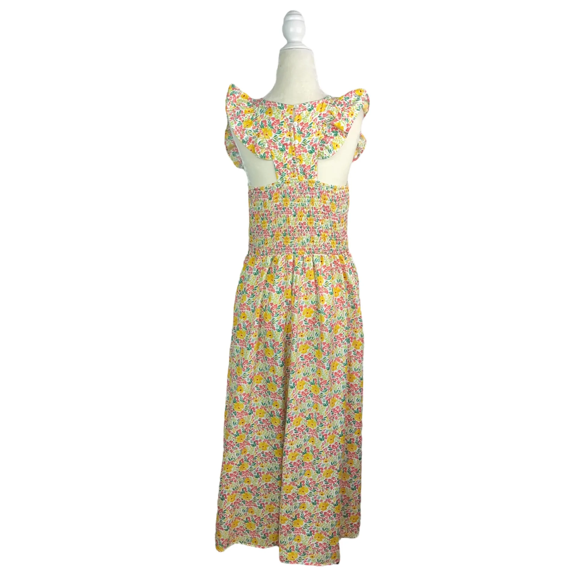Cool Mode Ditsy Floral Smocked Bodice Midi Dress - Image 5