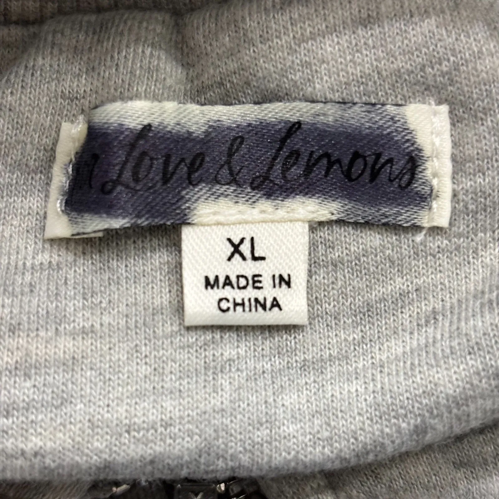 For Love and Lemons Size XL Yuna Gray Jumpsuit Sweatsuit Jumpsuit - Image 3