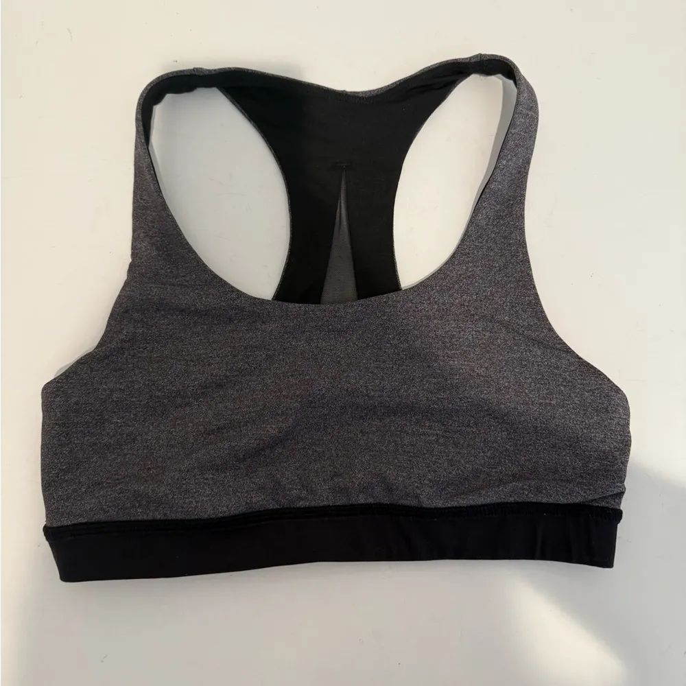 Lululemon Invigorate Sports Bra Heathered Black / Black Mesh Size 6 Racerback - Image 3