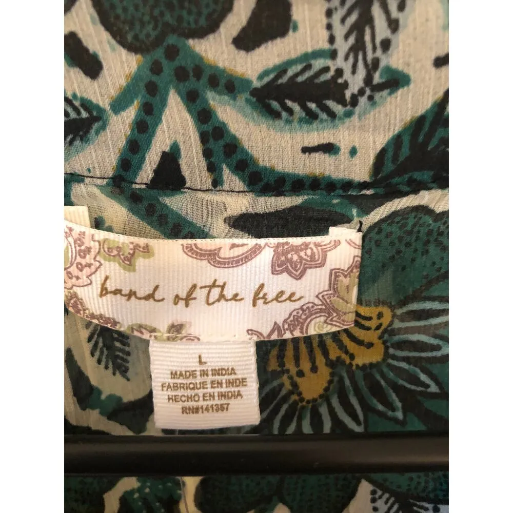 Band of the Free NWT Bonnie Emerald Floral Long Sleeve Bodysuit - Image 4