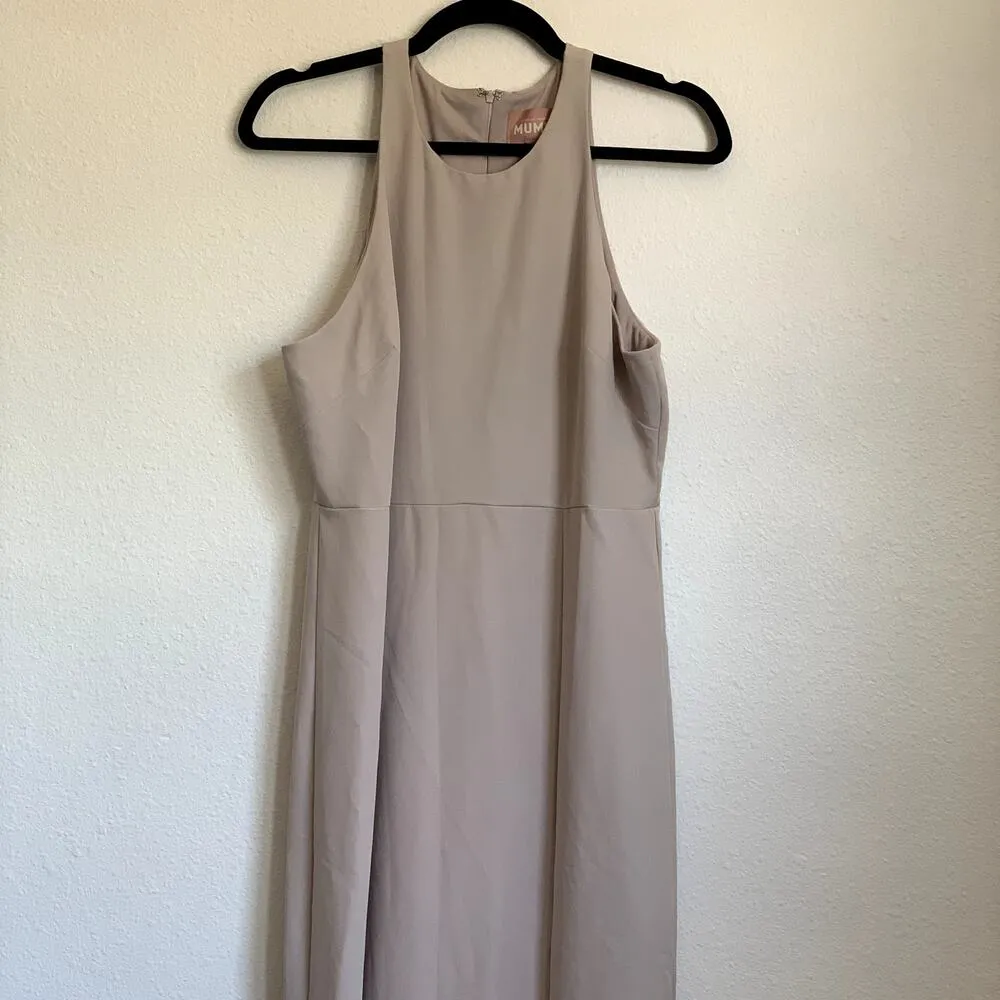 NEW Show Me Your Mumu SMYMM Chicago High Neck Gown in Show Me The Ring Crepe - Image 5