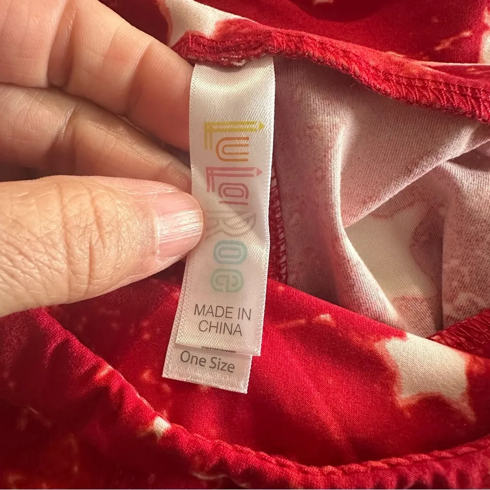 Lularoe womens OS (2-12) Patriotic USA Leggings New no tags - Image 3