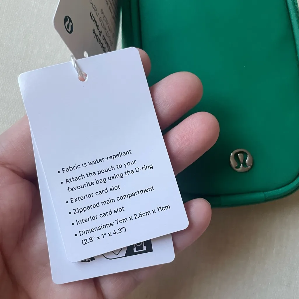 Lululemon  Clippable Nano Pouch - Raceway Green - Image 11